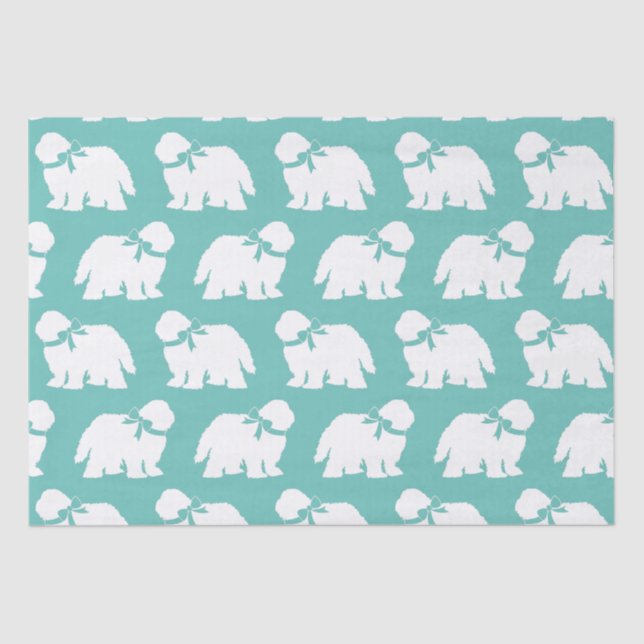 Sheepdog Puppy Old English Sheep Dog Tissue Paper (Front)