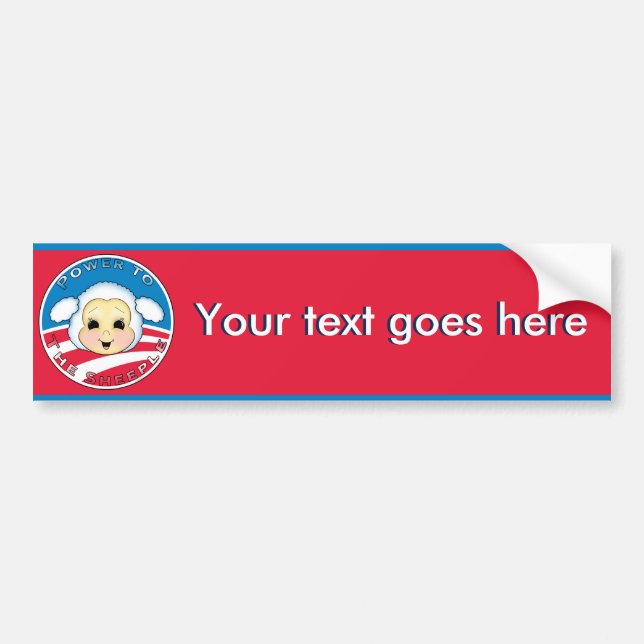Sheeple: Create Your Own Bumper Sticker (Front)