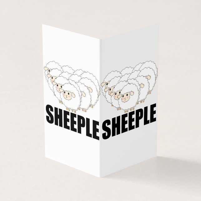 Sheeple Question Nothing Remain Terrified - Sheep (Outside)