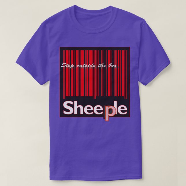 Sheeple StepOutside2 T-Shirt (Design Front)