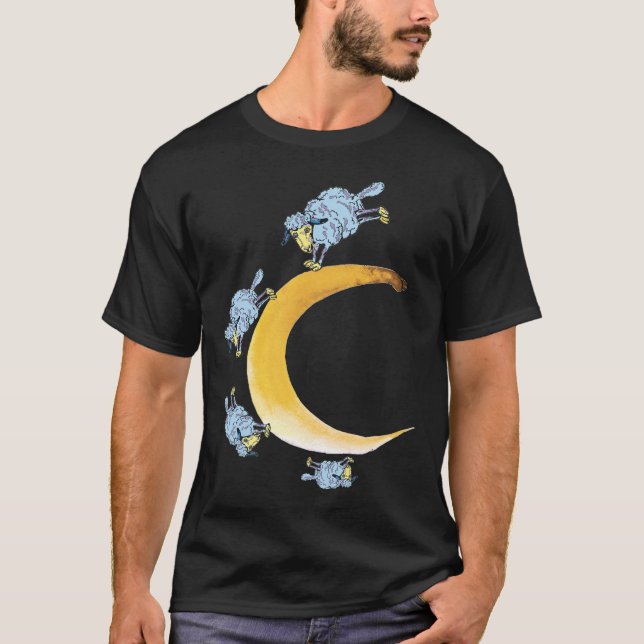 Sheeps and Moon T-Shirt (Front)