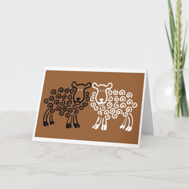 Sheep's eyes card (Front)