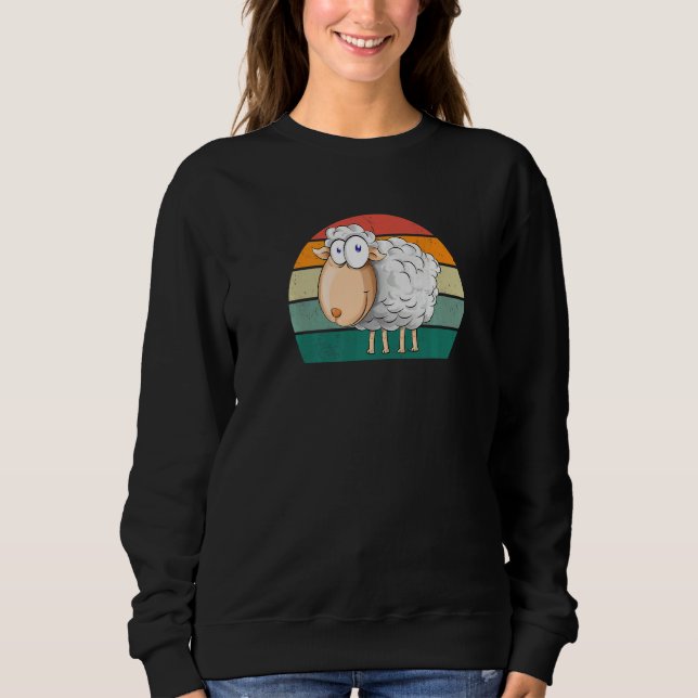Sheeps flock goat lamb lambs sheep wool yarn sheph sweatshirt (Front)