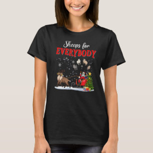Sheeps For Everybody Funny Santa Sleigh Reindeer S T-Shirt