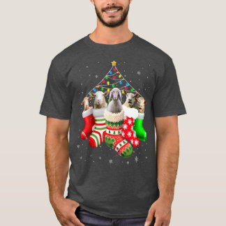 Sheeps In Socks Christmas Lights Pajama Funny Shee T-Shirt