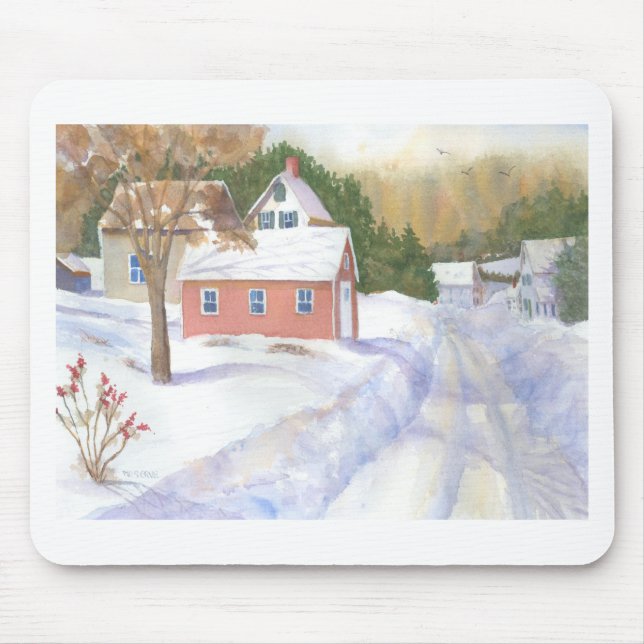 Sheepscott Maine Road Mouse Pad (Front)