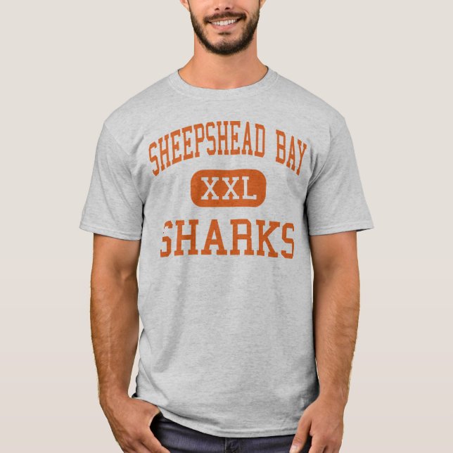 Sheepshead Bay - Sharks - High - Brooklyn New York T-Shirt (Front)
