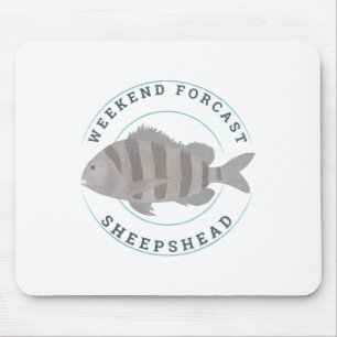 Sheepshead Fishing Fishy Fisherman Funny Fishing L Mouse Pad
