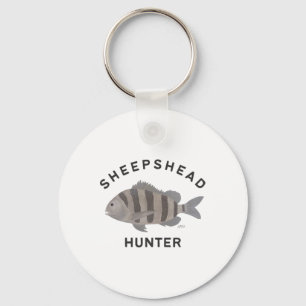 Sheepshead Hunter Fishing Key Ring