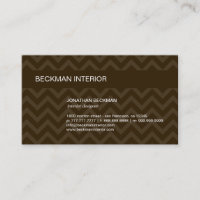 Sheer Chevron Business Card