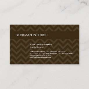 Sheer Chevron Business Card