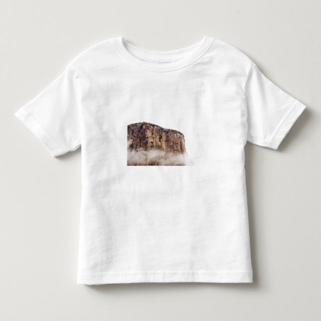 Sheer cliff rising above clouds toddler T-Shirt (Front)