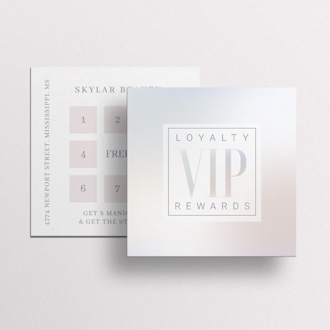 Sheer Elegant Luxurious Pearl Shine VIP Loyalty Card (Creator Uploaded)