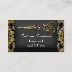 Sheer Hazelhurst Scissor 3.5" x 2" Elegant Business Card