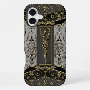Sheer Hazlehurst Antiqued Scissors V iPhone 16 Plus Case