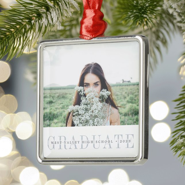 Sheer Stripe | Graduation Photo Metal Tree Decoration (Creator Uploaded)