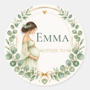 Sheet: Eucalyptus Botanical Baby Shower Seal