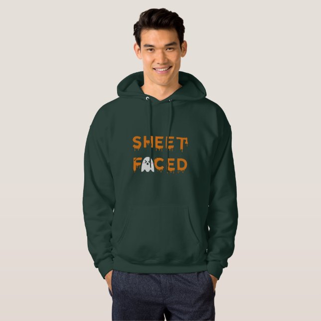 Sheet Faced Orange Hoodie (Front Full)