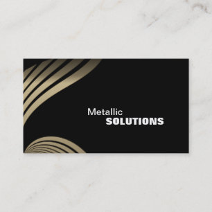 Sheet Metal Trade Business Card - Black & Gold