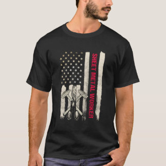 Sheet Metal Worker Gifts Design On Back Of Shirt