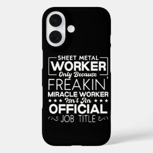 Sheet Metal Worker Handyman Funny Humour Quote iPhone 16 Case