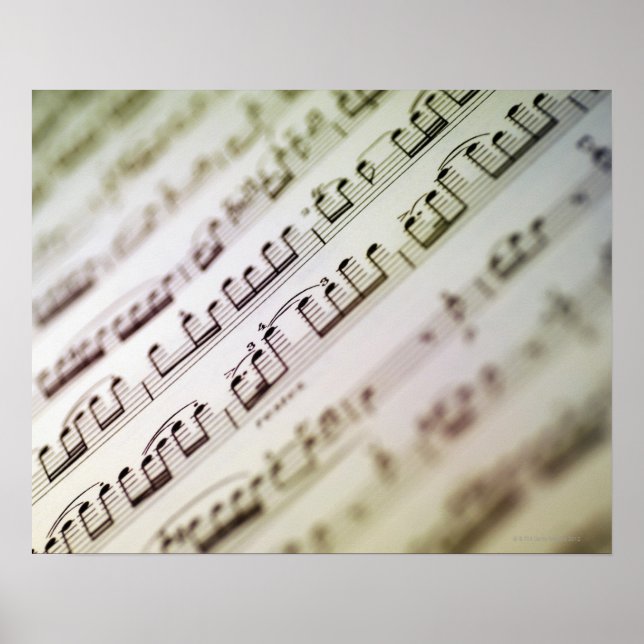 Sheet Music 11 Poster (Front)