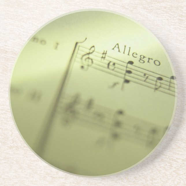 Sheet Music 1 Coaster (Front)