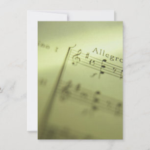 Sheet Music 1 Invitation