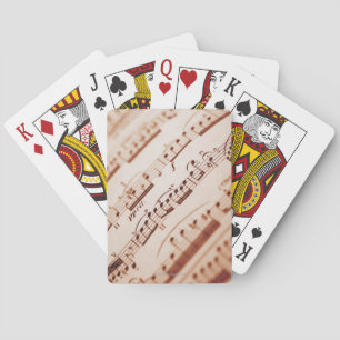 Sheet Music 5 Playing Cards