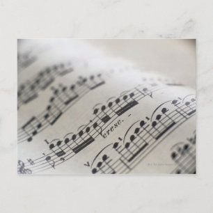 Sheet Music 9 Postcard