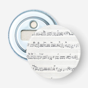 Sheet music bottle opener