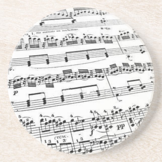 Sheet Music Coaster (Front)