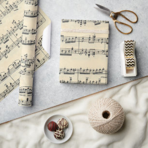 Sheet Music Design Wrapping Paper