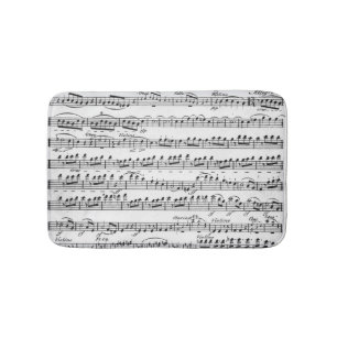 Sheet Music for the Overture to 'Egmont' Bath Mat