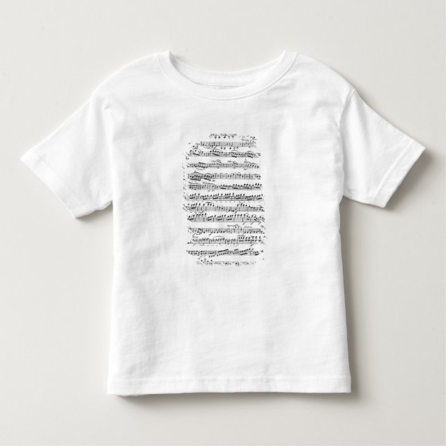Sheet Music for the Overture to 'Egmont' Toddler T-Shirt (Front)