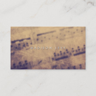 Sheet Music Grunge Teacher Musician Player Appointment Card