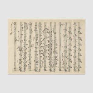 Sheet Music Handwritten Vintage Parchment