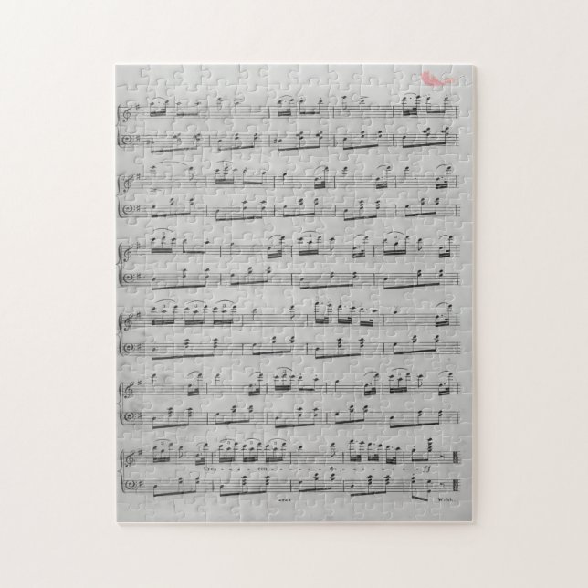 Sheet Music Jigsaw Puzzle (Vertical)