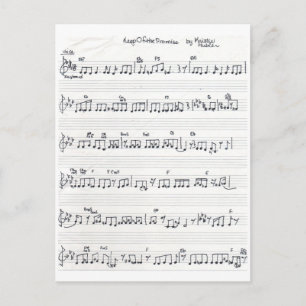 Sheet music Keep Of The Promise postcard