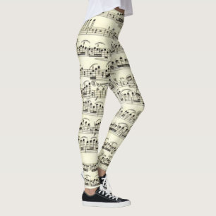 Sheet Music Leggings