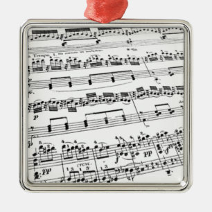 Sheet Music Metal Tree Decoration