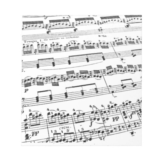 Sheet Music Notepad (Front)