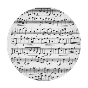 Sheet Music Notes Cutting Board
