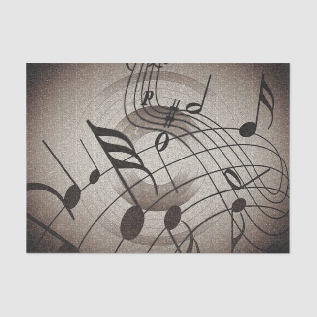 Sheet Music Notes Musician Decoupage (Front)