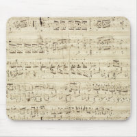 Sheet Music on Parchment Handwritten in Ink