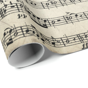 Sheet Music On Vintage Paper