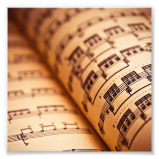 Sheet Music Pages Photo Print