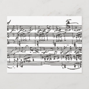Sheet Music Postcard