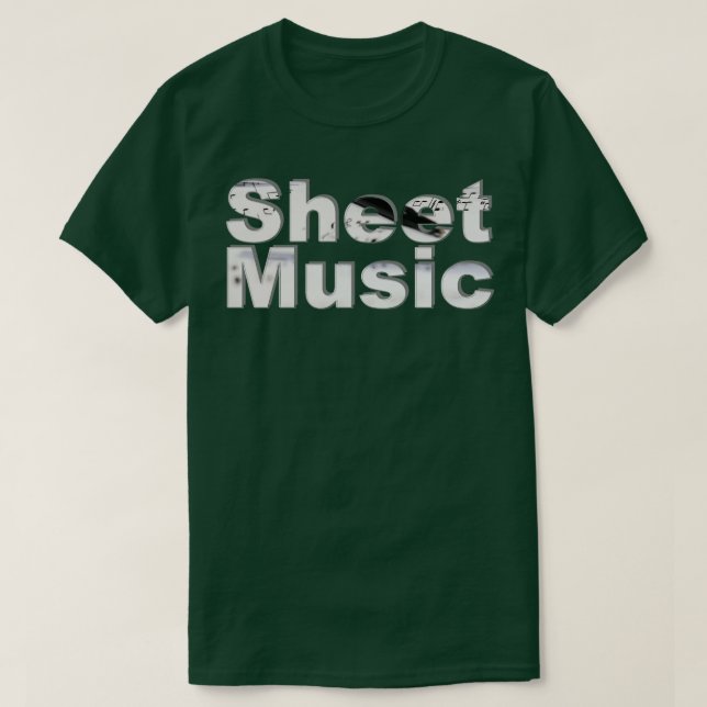 Sheet Music T-Shirt (Design Front)