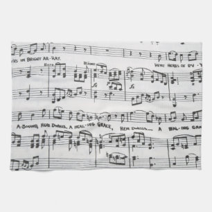 Sheet Music Tea Towel